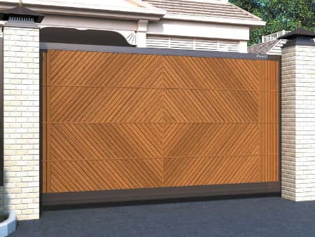 Откатные ворота купить в Лобне от компании «ВОРОТА ЛЮКС»